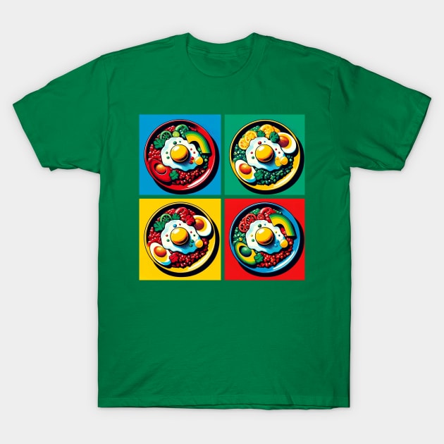 Vibrant Pop Huevos Rancheros Art - Mexican Cuisine T-Shirt by Pop Art Dish